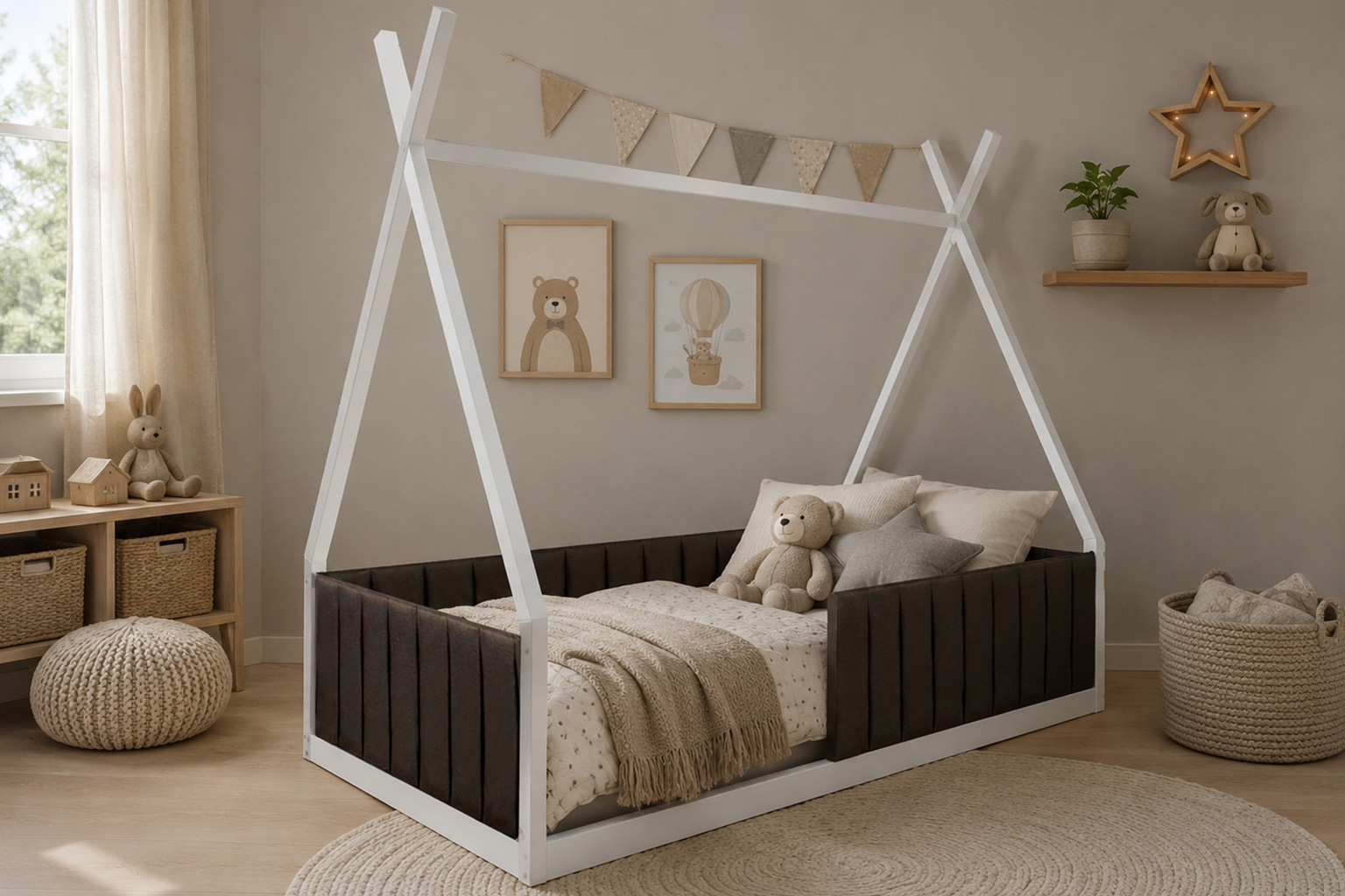 Cama Teppe barandal tapiz